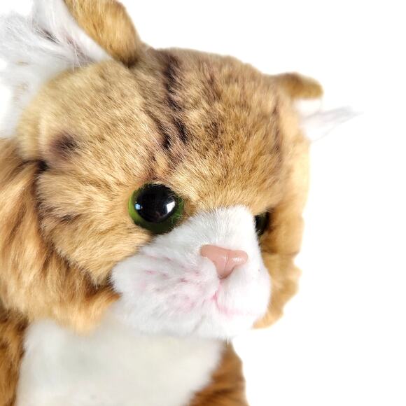 Realistic Maine Coon Cat Manny Realistic Plush Stuffed Animal Toy Brown White - Picture 10 of 16